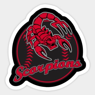 Scorpions Baseball Logo Sticker